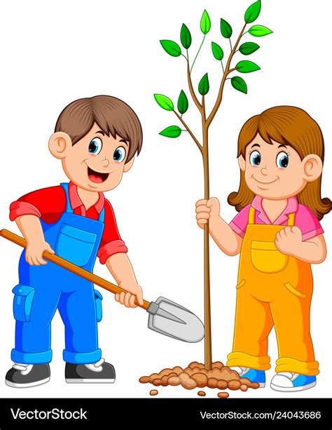 plant a tree clipart